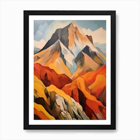 Mount Washington Usa 1 Mountain Painting Art Print