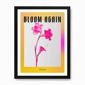 Hot Pink Gladiolus 1 Poster Art Print