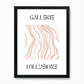 Abstract Lines Art Poster 7 Art Print