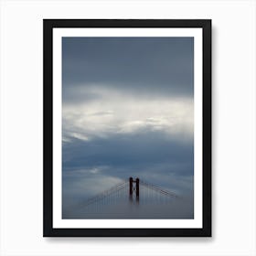 Ponte 25 de Abril Bridge, Lisbon, Portugal Art Print