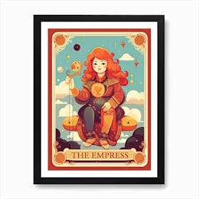 The Empress Red Hair Art Print