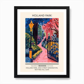 Holland Park London Parks Garden 2 Art Print