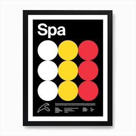 Mid Century Dark Spa F1 Art Print