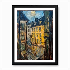 Window View Of Vienna In The Style Of Expressionism 3 Art Print