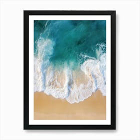 Aerial View Of Ocean Waves 1 Art Print