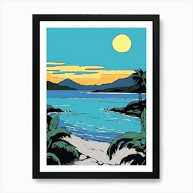 Minimal Design Style Of Seychelles 6 Art Print