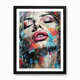 Woman'S Face 1 Art Print