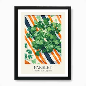 Marche Aux Legumes Parsley Summer Illustration 6 Art Print