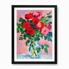 Rose 2  Matisse Style Flower Art Print