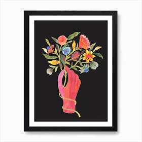 Nosegay Black Art Print