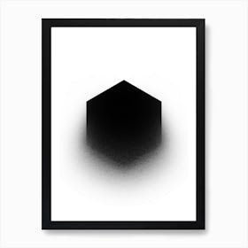 Fading Hexagon Art Print