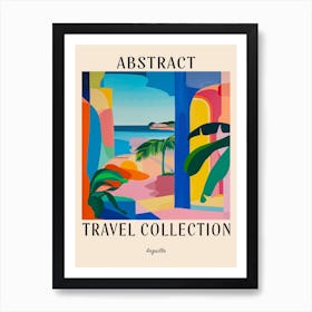 Abstract Travel Collection Poster Anguilla 6 Art Print