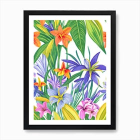 Easter Lily Eclectic Boho Art Print