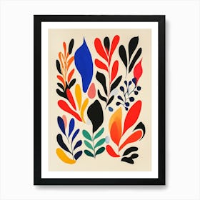 Abstract Leaves 1 Art Print