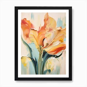 Fall Flower Painting Tulip 4 Art Print