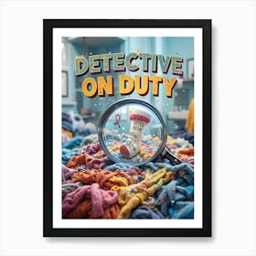 Detective On Duty Art Print