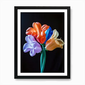 Bright Inflatable Flowers Coral Bells 3 Art Print