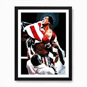 rocky movie boxing movie Art Print