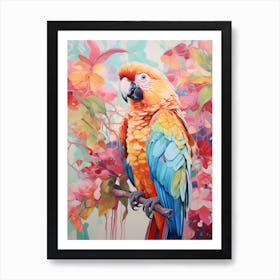 Bright Parrot Illustration 4 Art Print