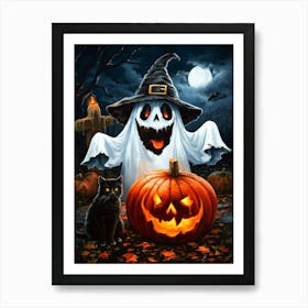 Halloween Ghost 1 Art Print