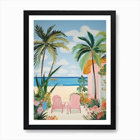 Miami Beach, Florida, Matisse And Rousseau Style 4 Art Print