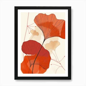 Ginkgo Leaves 19 Art Print