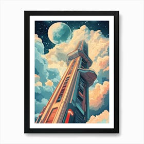 Sci-Fi Tower Art Print