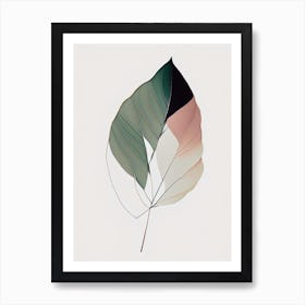 Eucalyptus Leaf Abstract Art Print