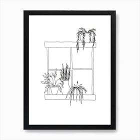 Window Plants Art Print