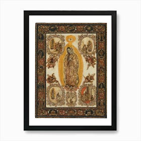 Guadalupe Tile Art Print