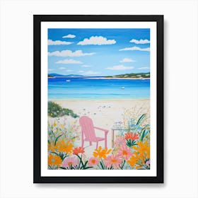 Esperance Beach, Australia, Matisse And Rousseau Style 2 Art Print