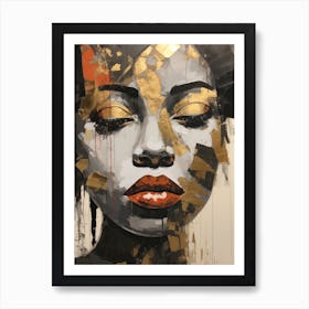 Gold And Black 2 Art Print