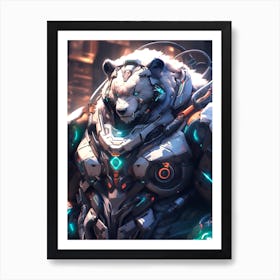 Cyber Bear Art Print