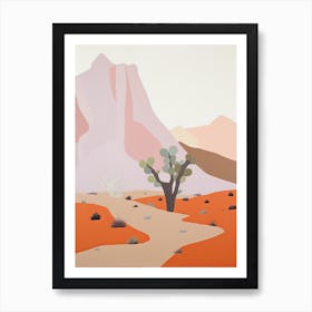 Mojave Desert   North America (United States), Contemporary Abstract Illustration 1 Art Print