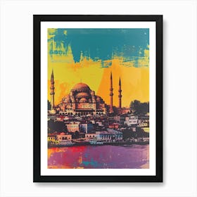 Retro Photo Style Of Istanbul 3 Art Print