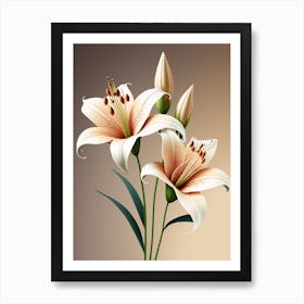 Lily Flowers Art Print