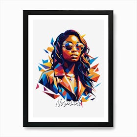 Normani 02 Portrait Music Icon Style WPAP Pop Art Art Print