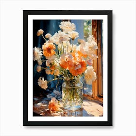 Impressionist Beautiful Flowers Art Print