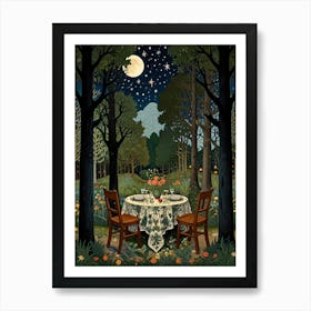 William Morris Dinner In The Woods Art Print