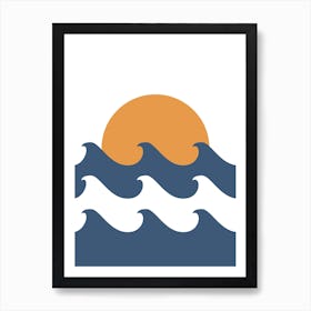 Sunrise Over The Ocean Poster