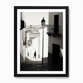 Granada, Spain, Black And White Analogue Photography 1 Art Print