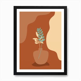 Plant In A Vase 3 Art Print