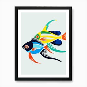 Two Colorful Fish Art Print