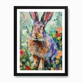 Polish Rabbit Painting 3 Art Print