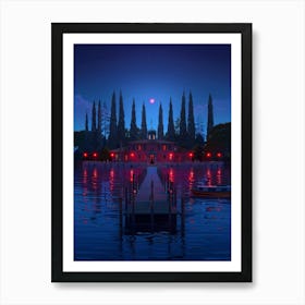 House On The Lake Art Print