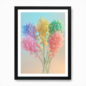 Dreamy Inflatable Flowers Babys Breath 1 Art Print