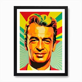 Gary Cooper Colourful Pop Movies Art Movies Art Print