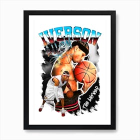 Allen Iversson Basketball Art Print