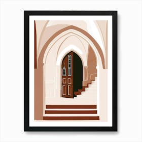 Doorway To A Church Art Print