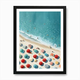 Beach Umbrellas Art Print